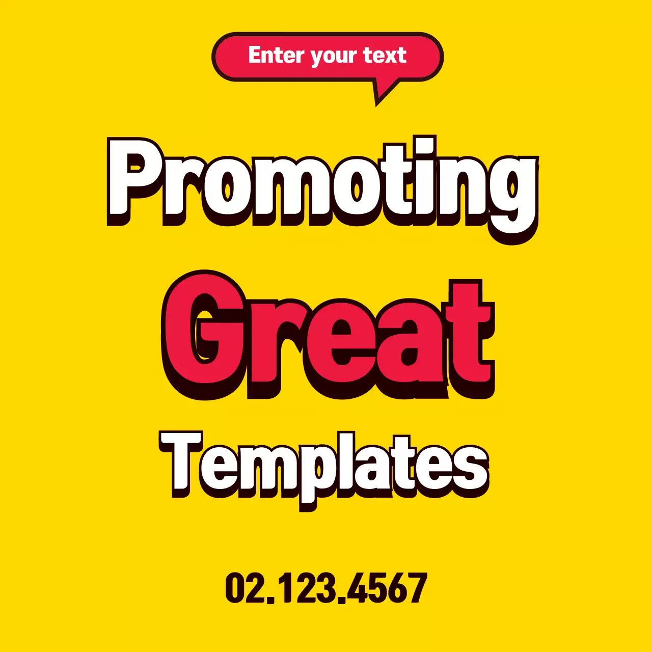 Yellow Bold Templates Promotion Banner
