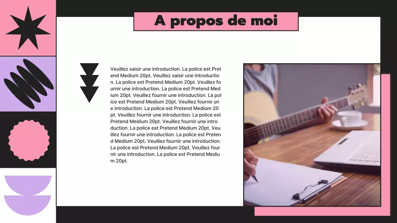 Portefeuille de compositeurs d'éléments géométriques rythmiques