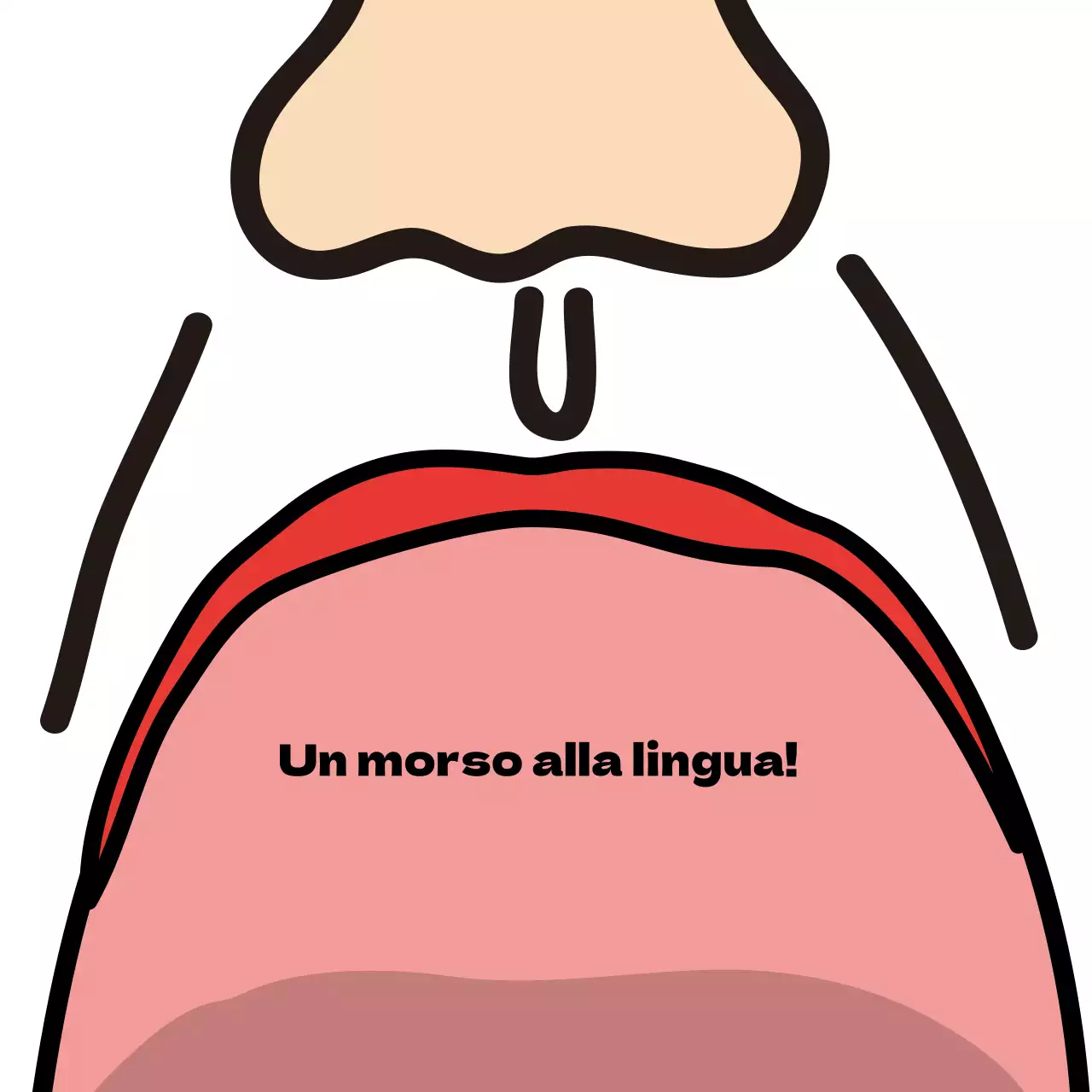 Illustrazione bianca divertente promozione alimentare