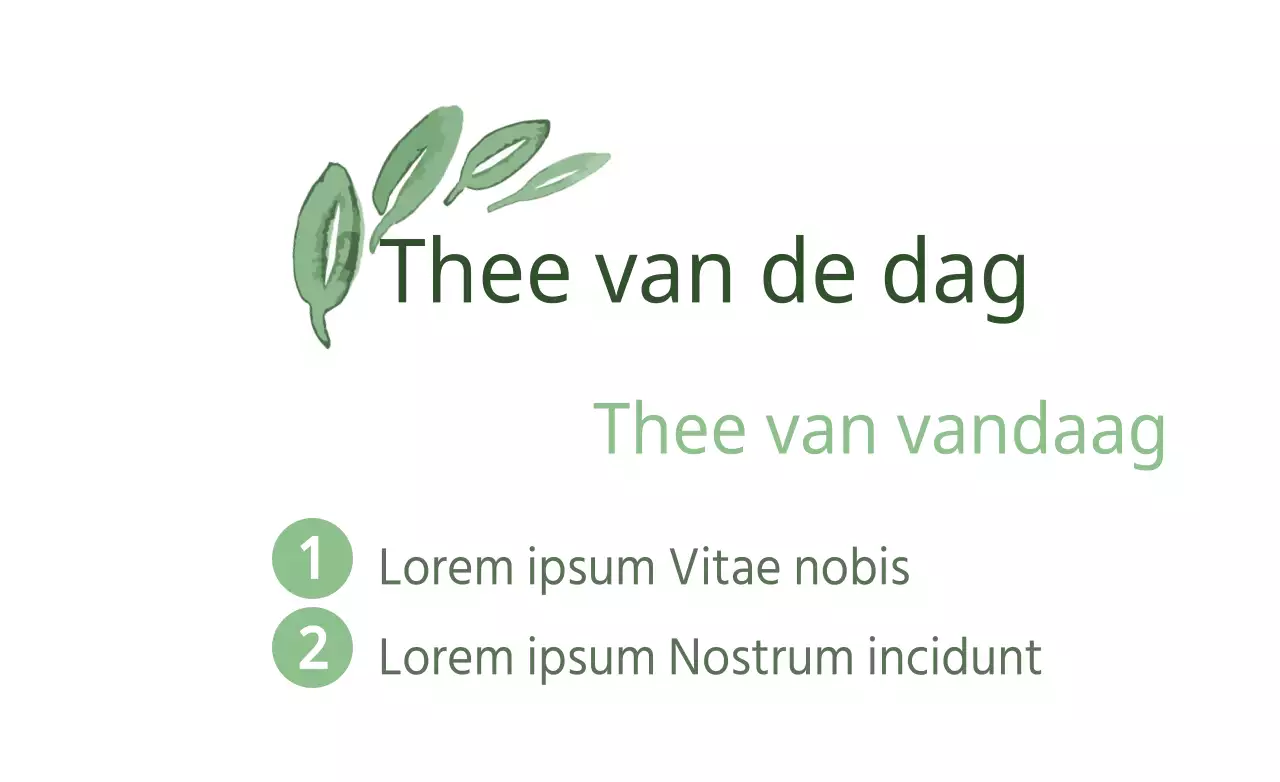 Thee van de dag