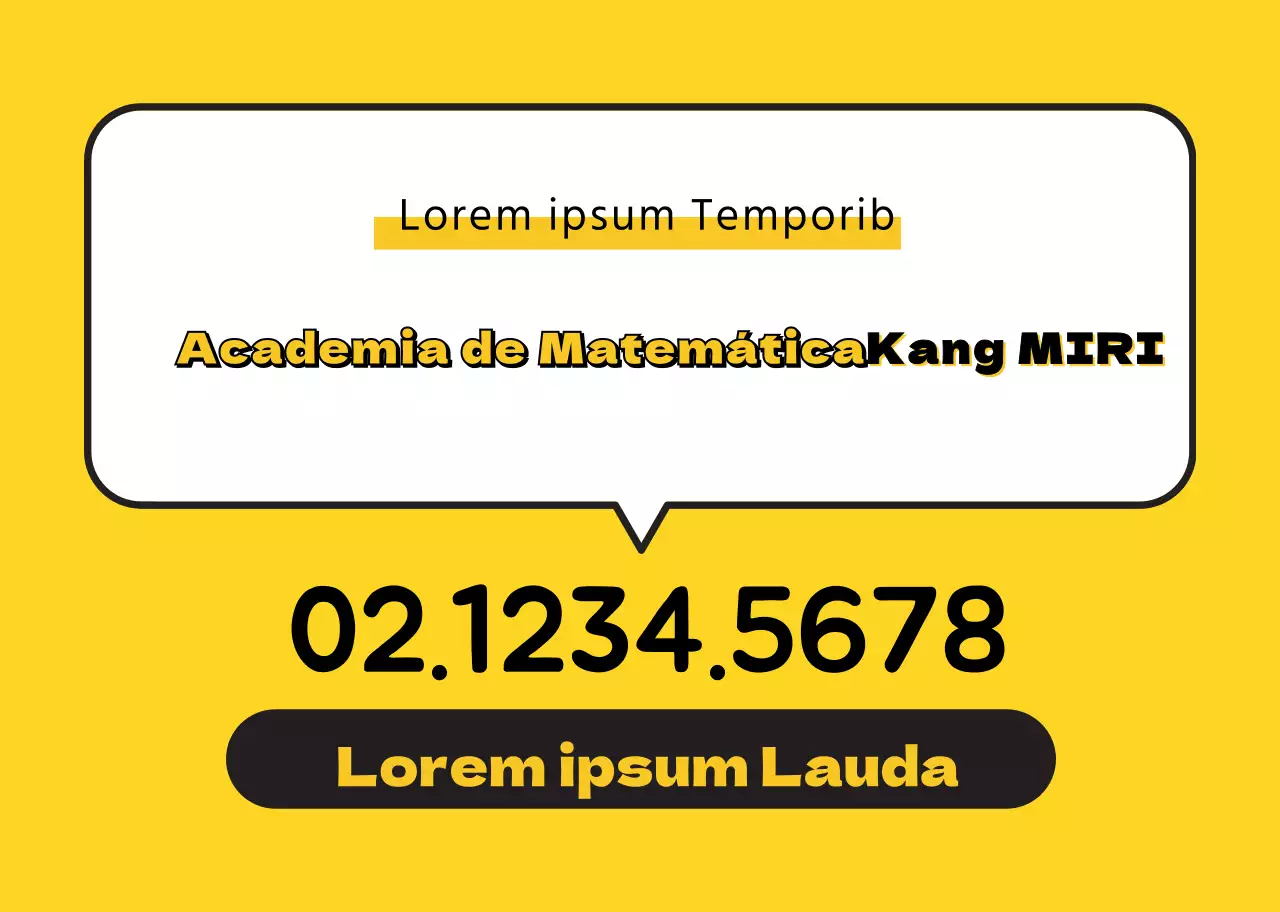 Promover uma escola de matemática amarela e limpa