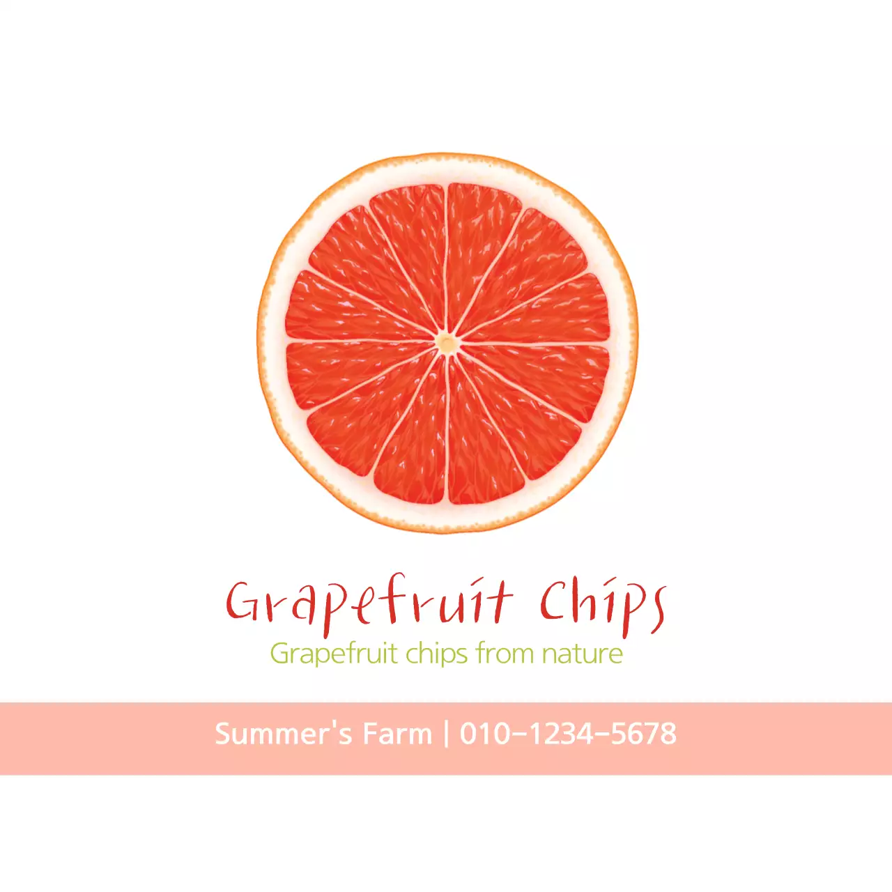 Orange Minimal Food Promotion Banner