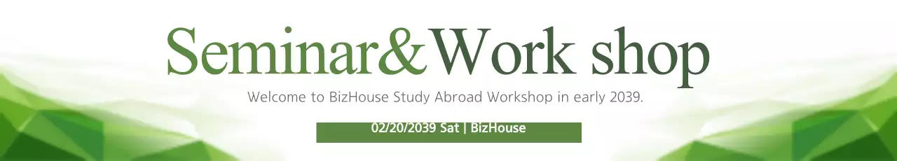 Banner de anúncio do seminário Green Modern