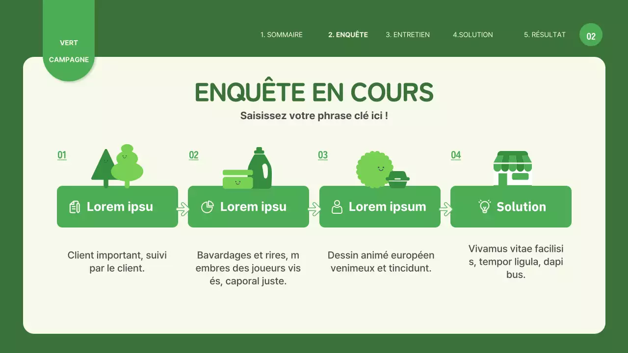 Campagne sur le plastique à usage unique sur le thème d'une illustration environnementale verte et mignonne