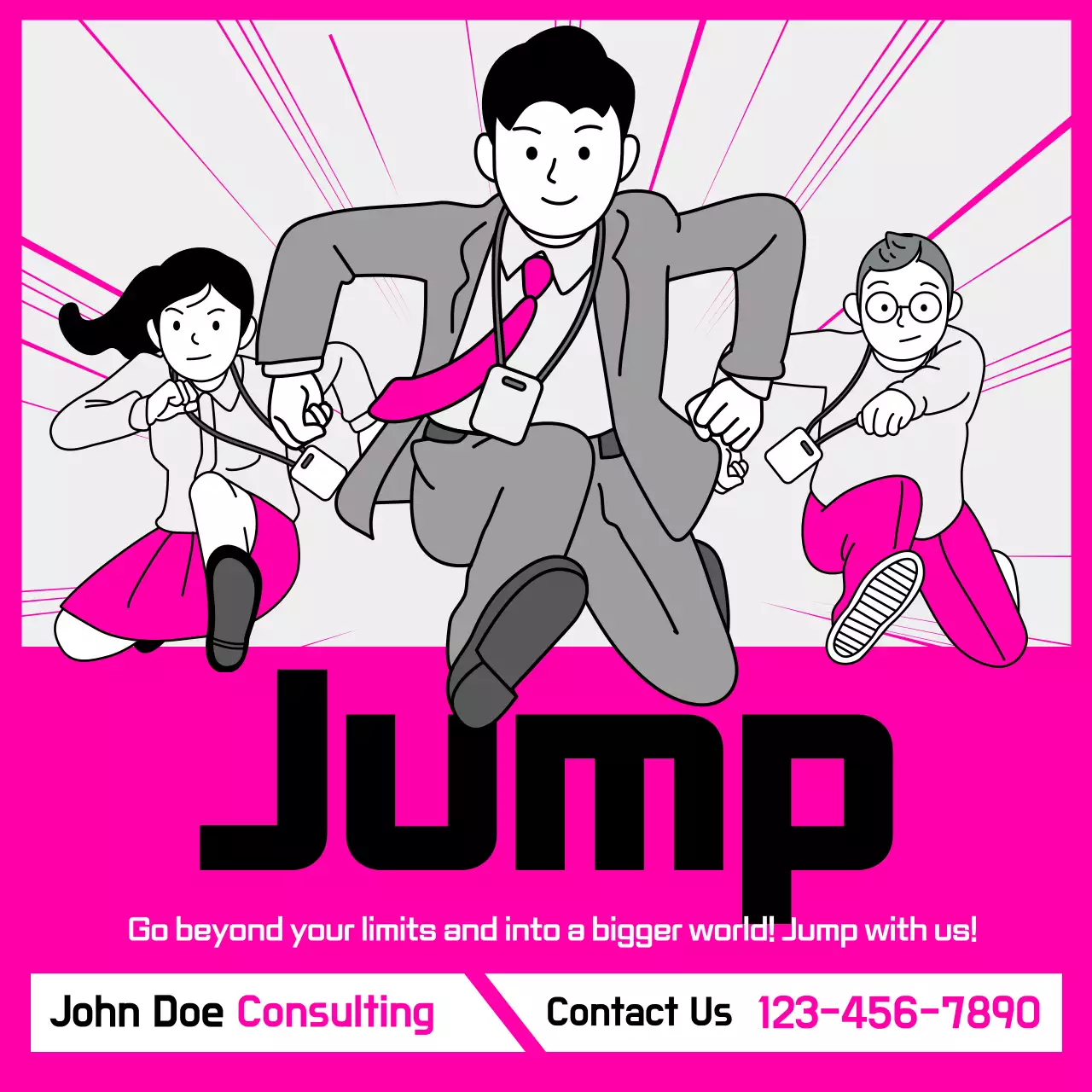 Pink Trendy Consulting Promotion Instagram Post