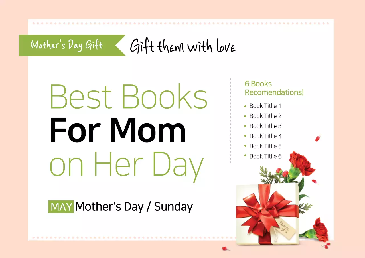 Beige Modern Mother's Day Promotion Poster