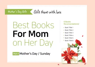 Beige Modern Mother's Day Promotion Poster