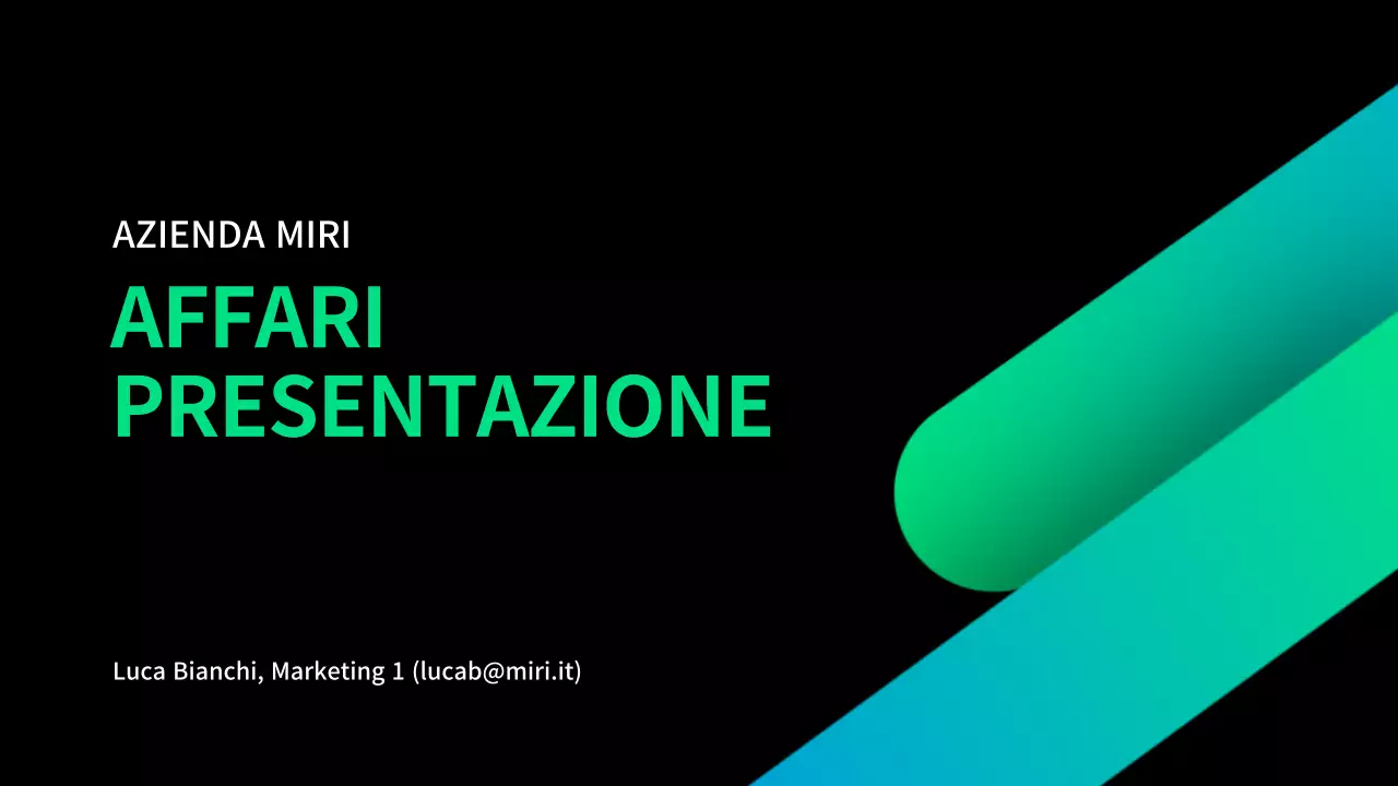 Business in nero e sfumature