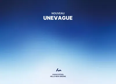 Promouvoir un séminaire d'entreprise avec un dégradé bleu foncé