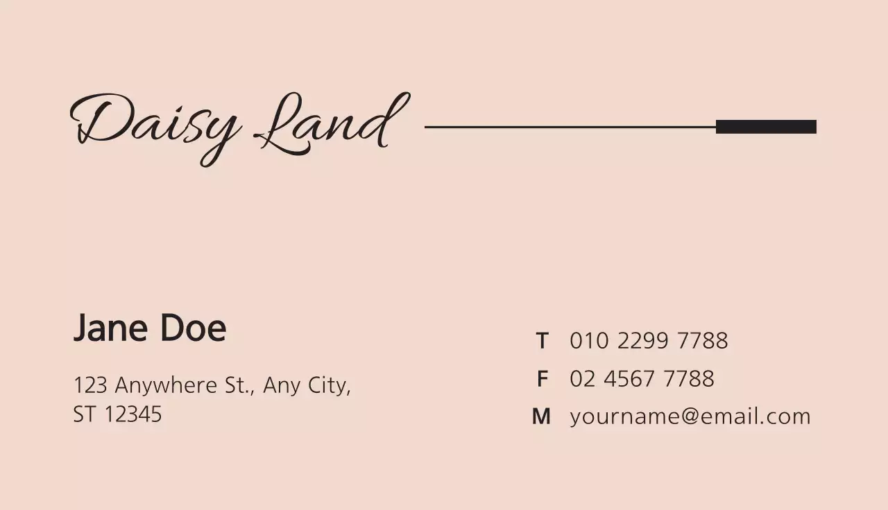 Beige Elegant Business Card