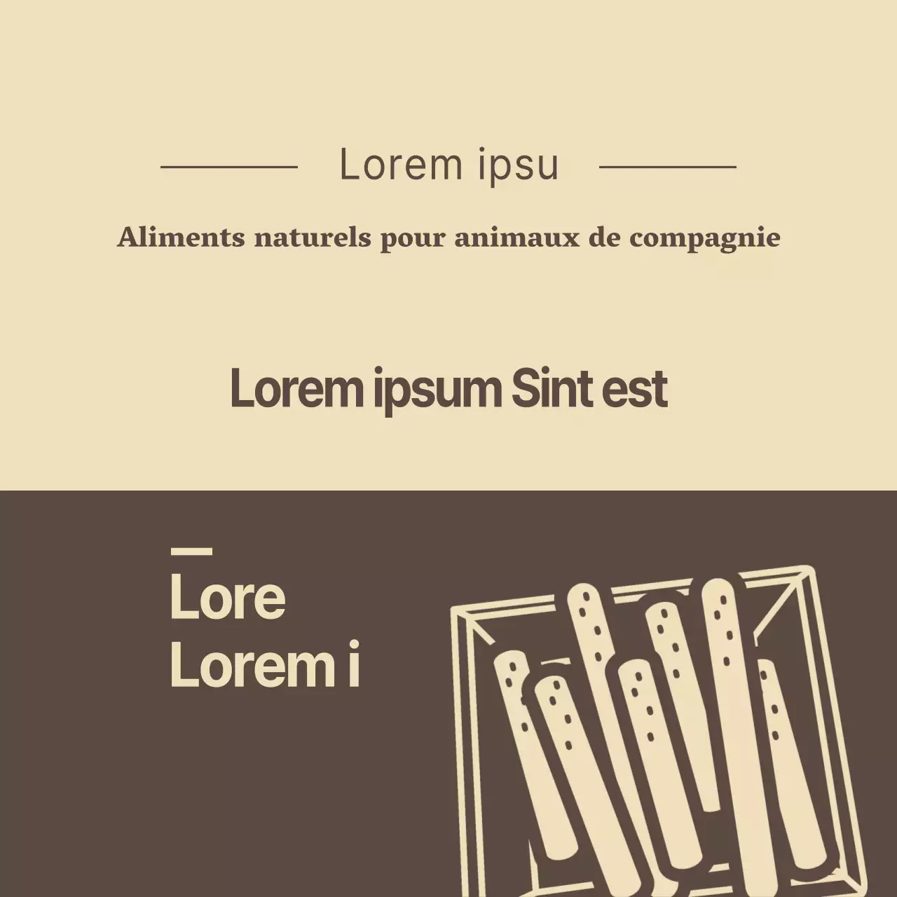 Aliments naturels pour animaux de compagnie