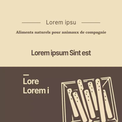 Aliments naturels pour animaux de compagnie