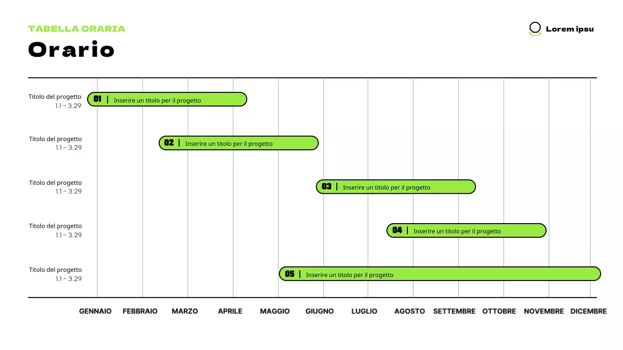 Simpatici personaggi in chartreuse e un layout pulito