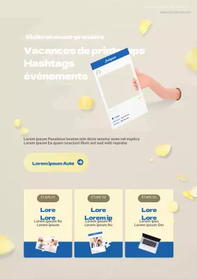 Événements de voyage de printemps