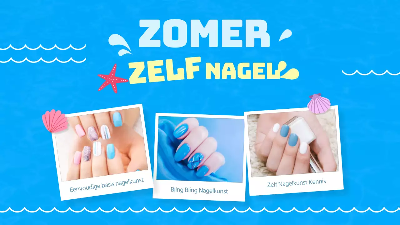 De blauwe zomernagelkunst geheimen onthuld