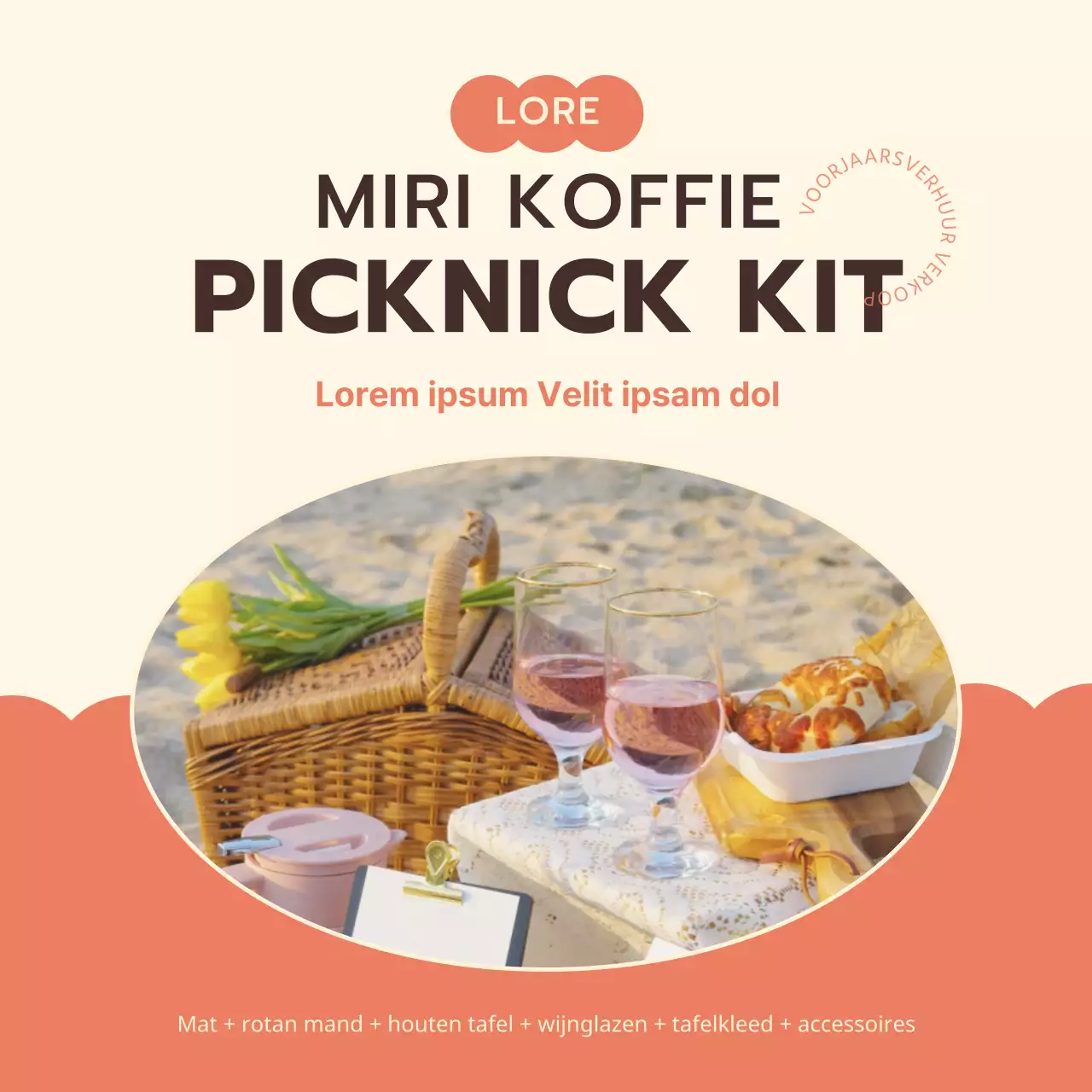 Geel Oranje Picknickverhuur Evenement