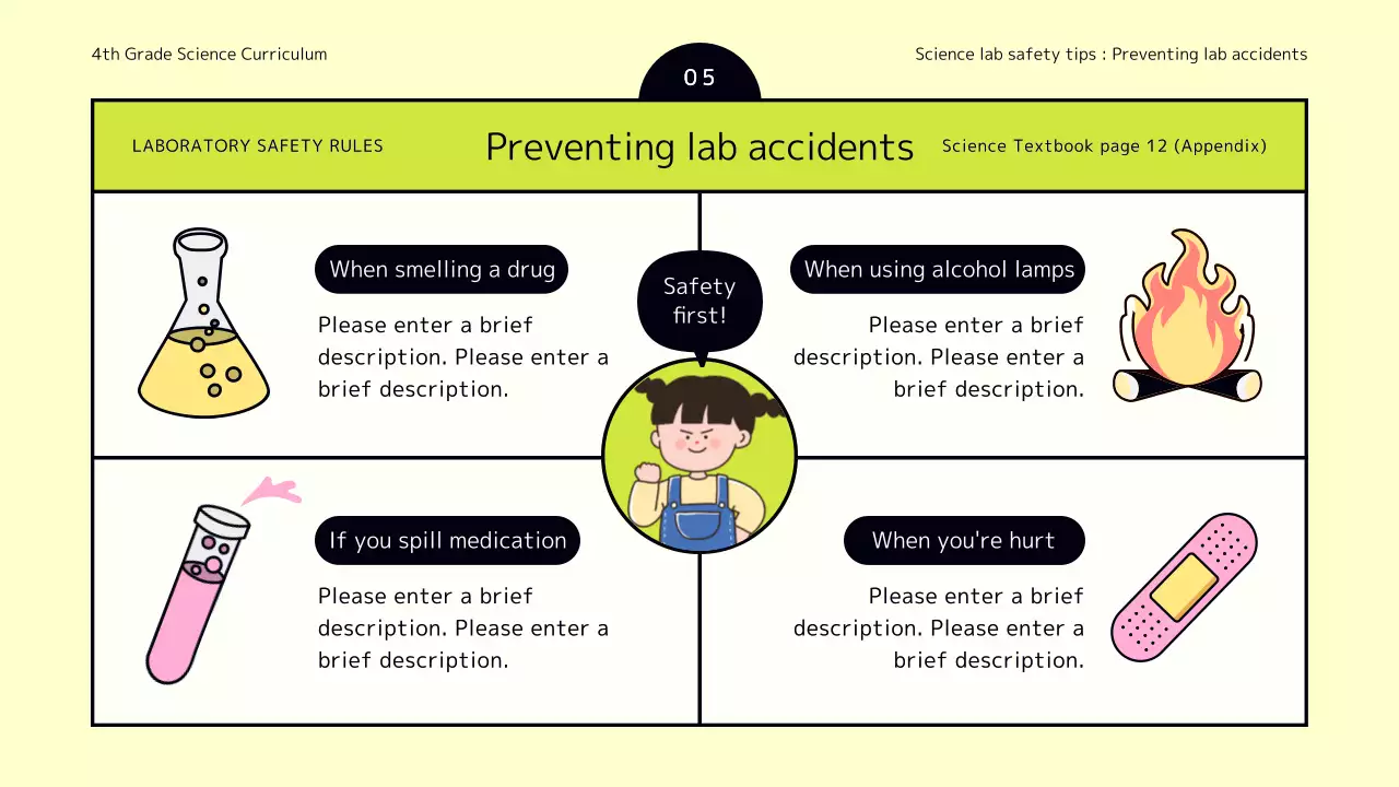 Yellow Cartoon Science Guide Presentation