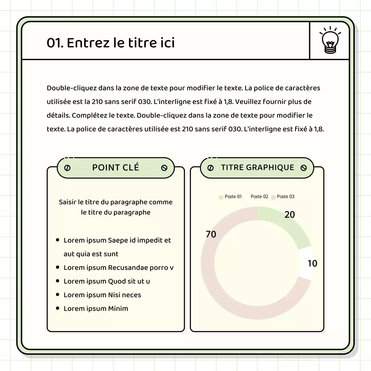 Kit de présentation de base en jaune et chartreuse