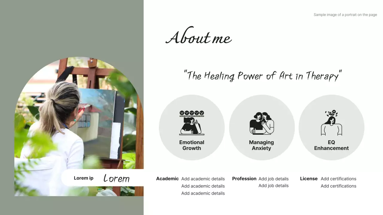 Green Modern Art Therapy Guide Presentation