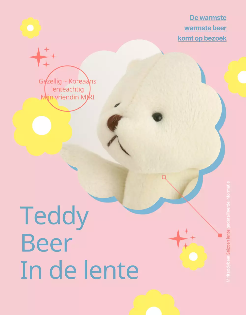 Een financieringspitch voor een roze en lichtblauwe knuffelpop