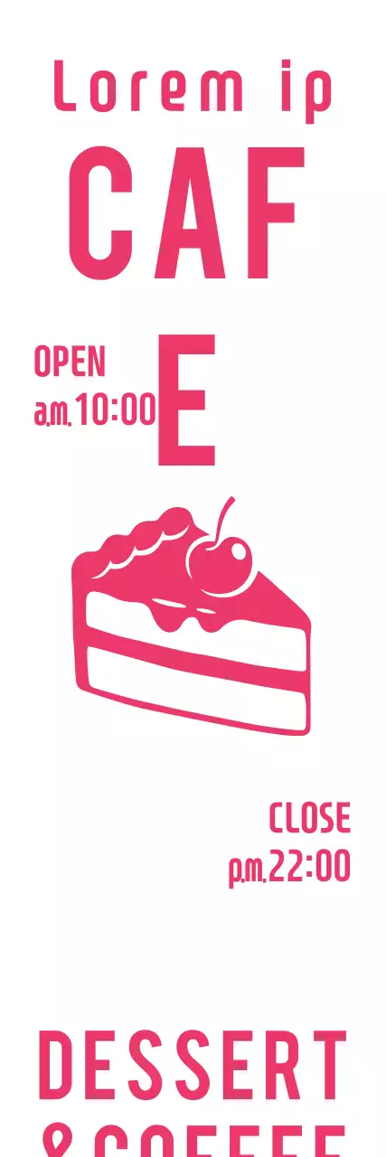 Banner de propaganda de café minimalista rosa