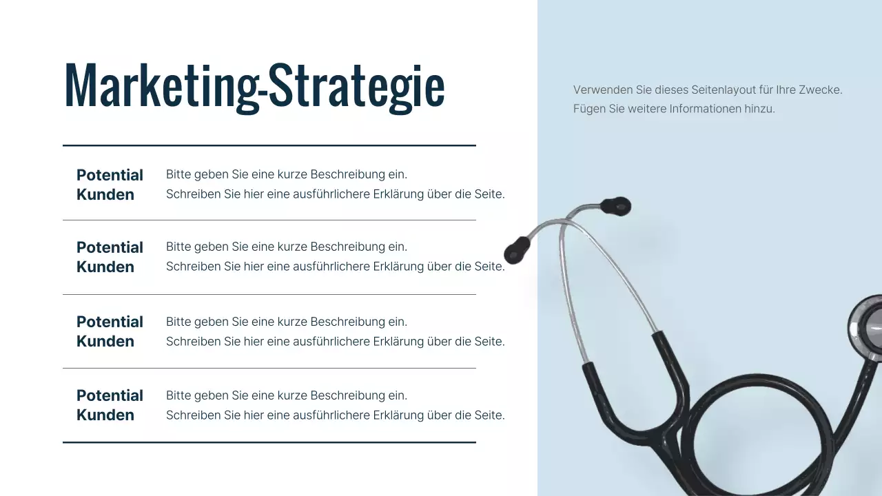 Ein einfaches blaues Krankenhaus-Online-Marketing-Handbuch