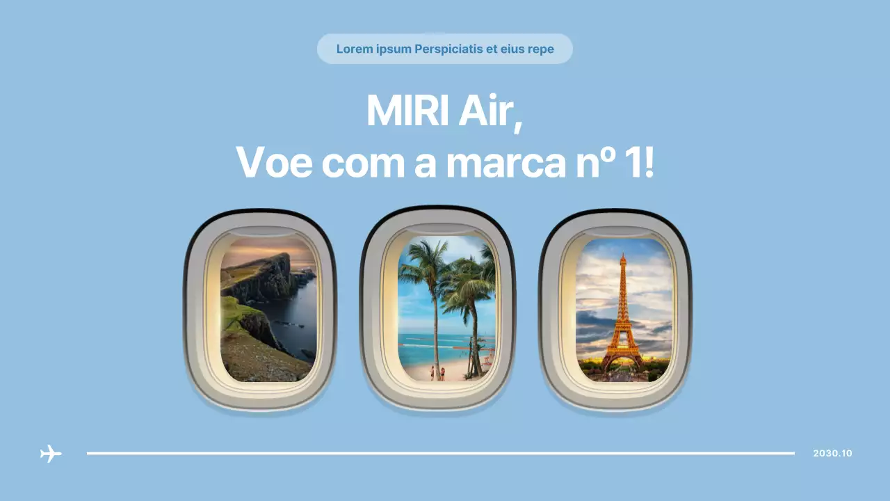 Janelas de avião em azul conceito de publicidade de companhia aérea