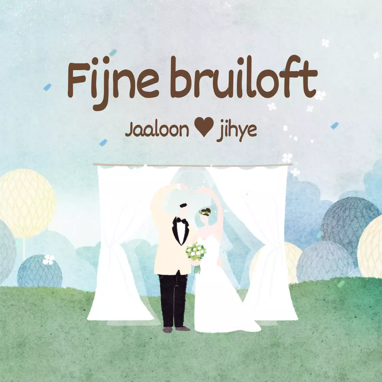 Fijne bruiloft