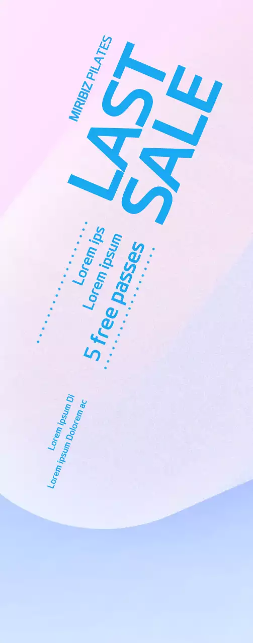 Promote your Pilates event with an emotional 3D graphic background