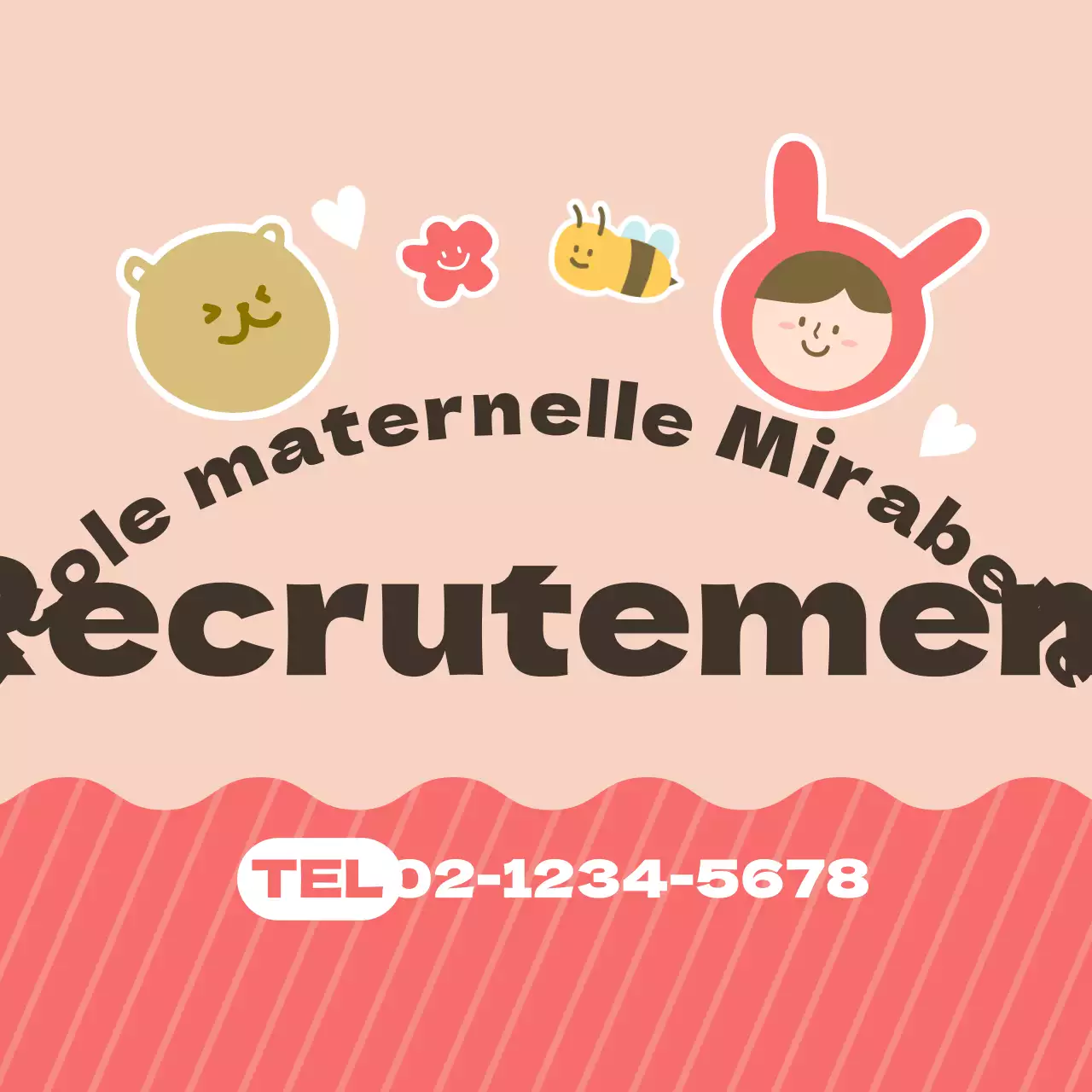 Recrutement préscolaire Aimant pour l'école maternelle