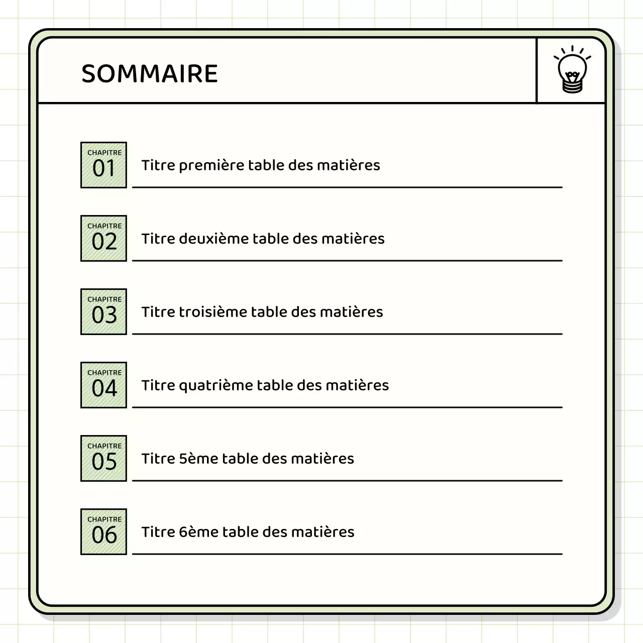 Kit de présentation de base en jaune et chartreuse