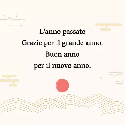 Etichette tradizionali di auguri per il nuovo anno in avorio e rosso postali