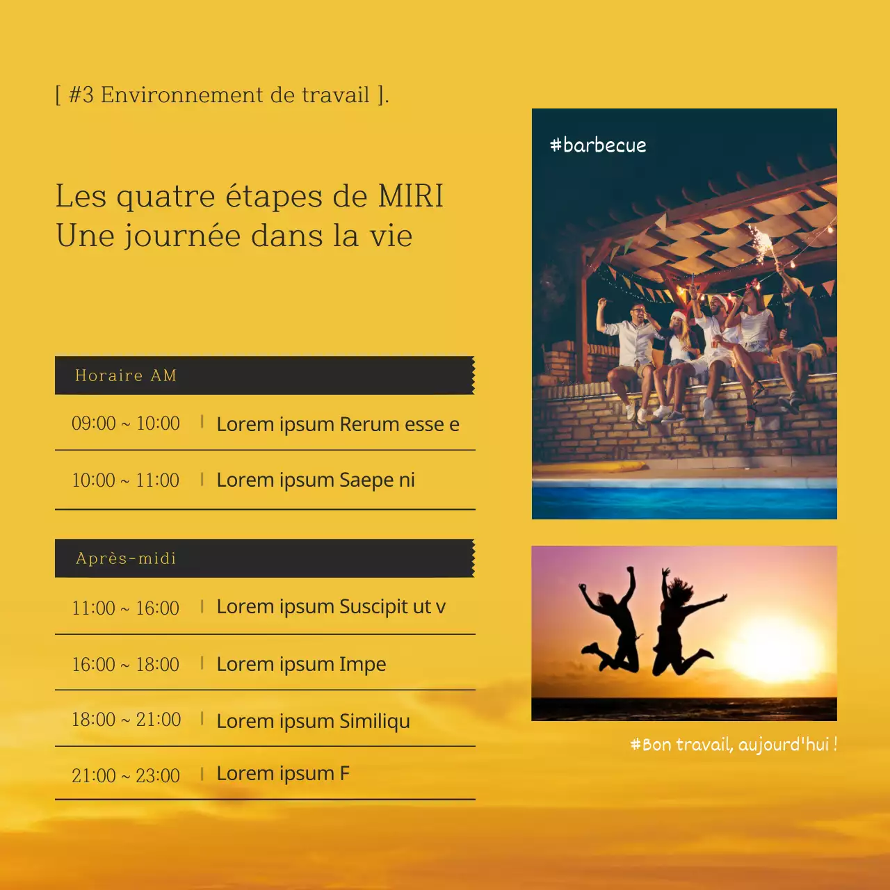 Maison d'hôtes de destination sur l'île de Jeju avec un fond de photographie de paysage émotionnel et apaisant en bleu et jaune.