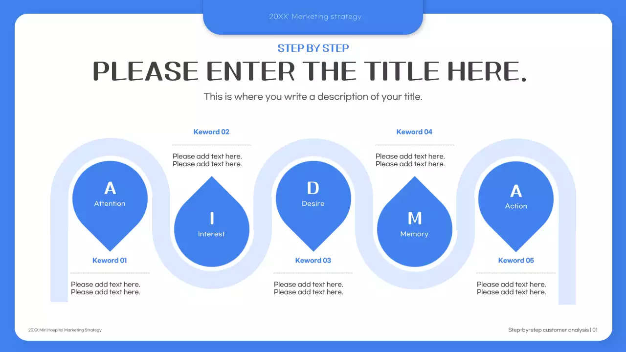 Bài thuyết trình về Kế hoạch tiếp thị bệnh viện chuyên nghiệp Blue