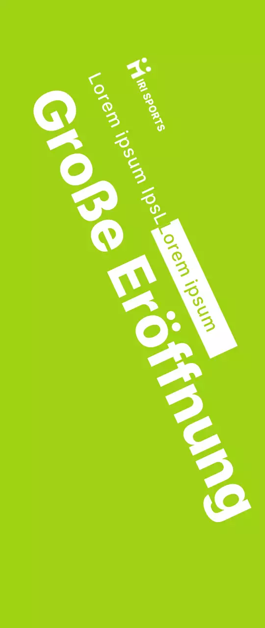 Ein klares Konzept in Weiß und Limonengrün für die Ankündigung und Bewerbung von Open-Sale-Veranstaltungen für Sportbekleidung.