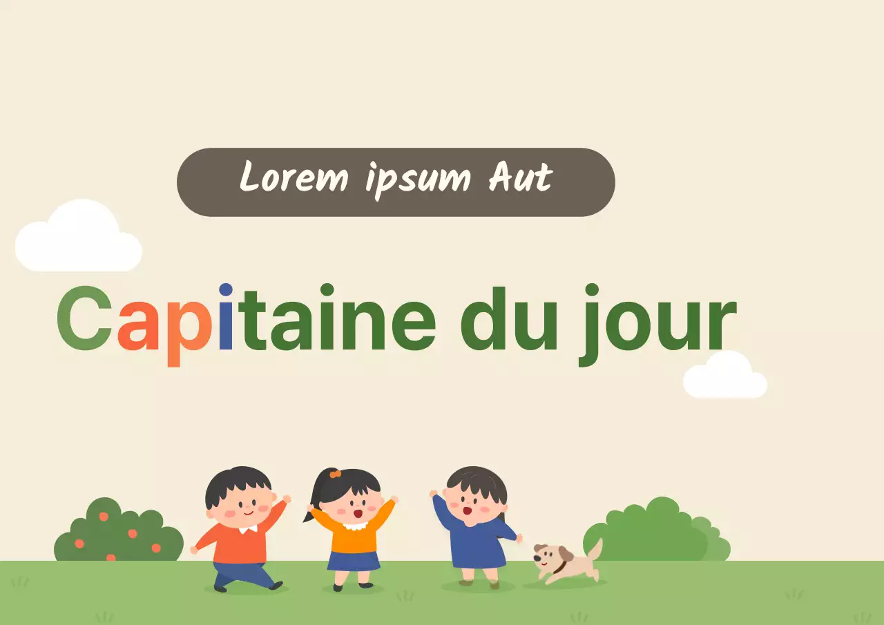 Des styles d'illustration colorés et mignons pour les textes guidés et les décorations de tableau noir pour les leçons d'aujourd'hui.