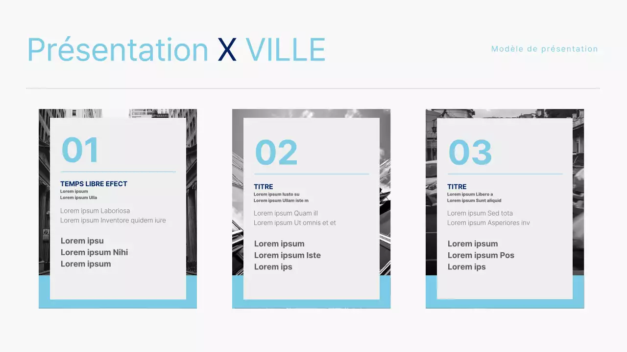 Modèle de ville en noir et blanc