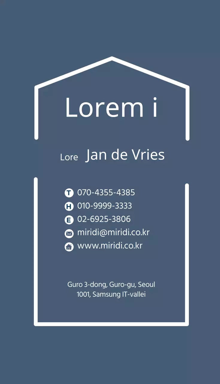 Marine wit illustratie logo onroerend goed visitekaartje