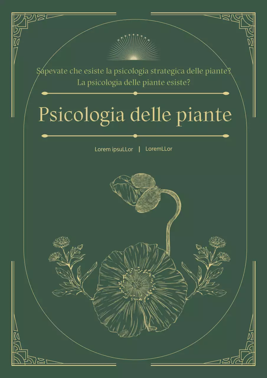 Informazioni botaniche in un concetto di verde e matita