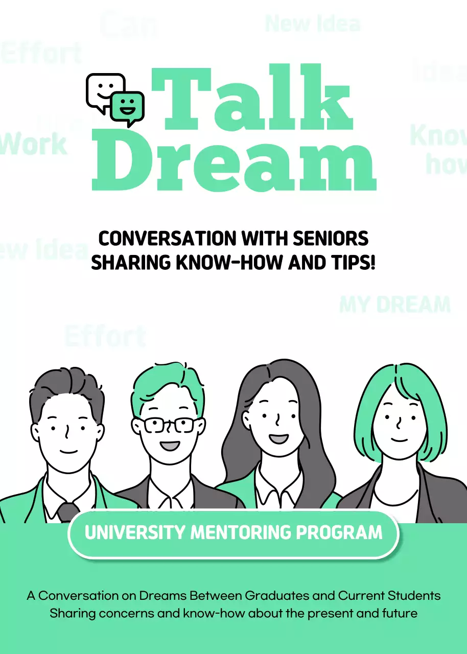 Mint Modern Mentoring Guide Poster