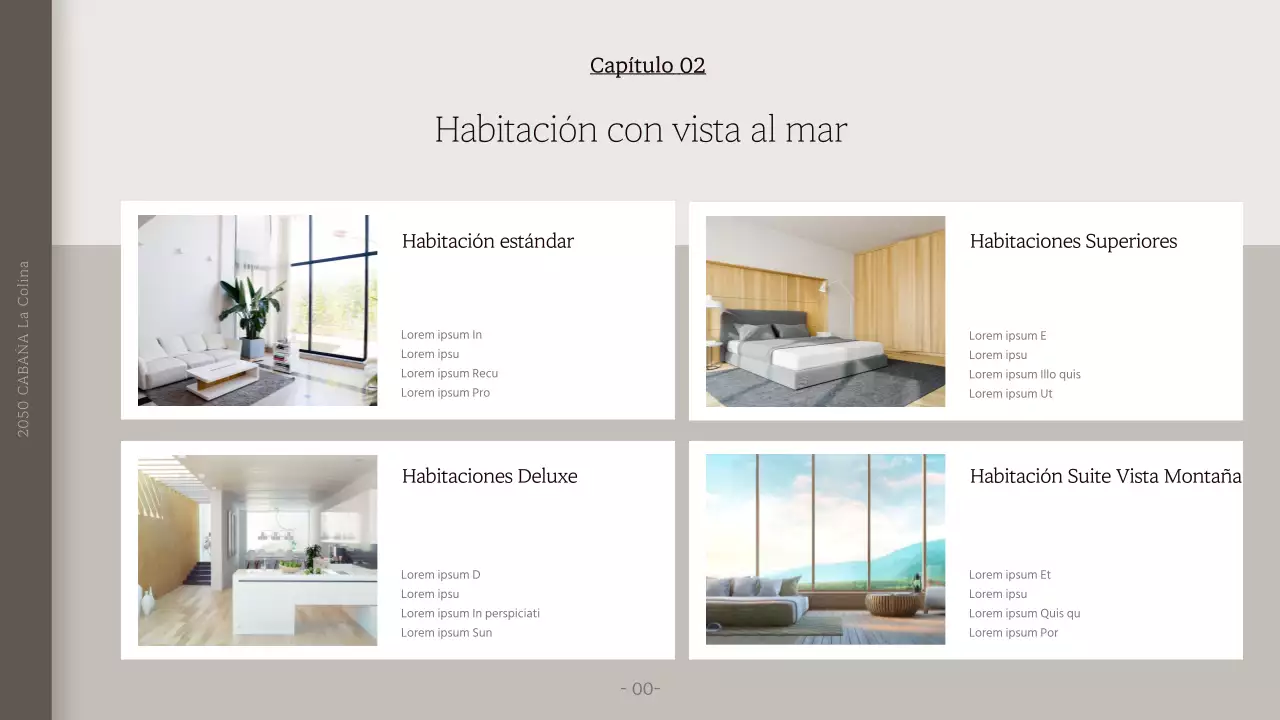 Presentamos Miridi Pensión en tranquilizantes tonos beige-gris