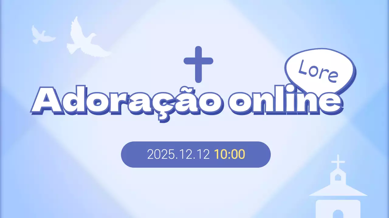 Blue Neat Pré-escolar Juventude Adoração em linha