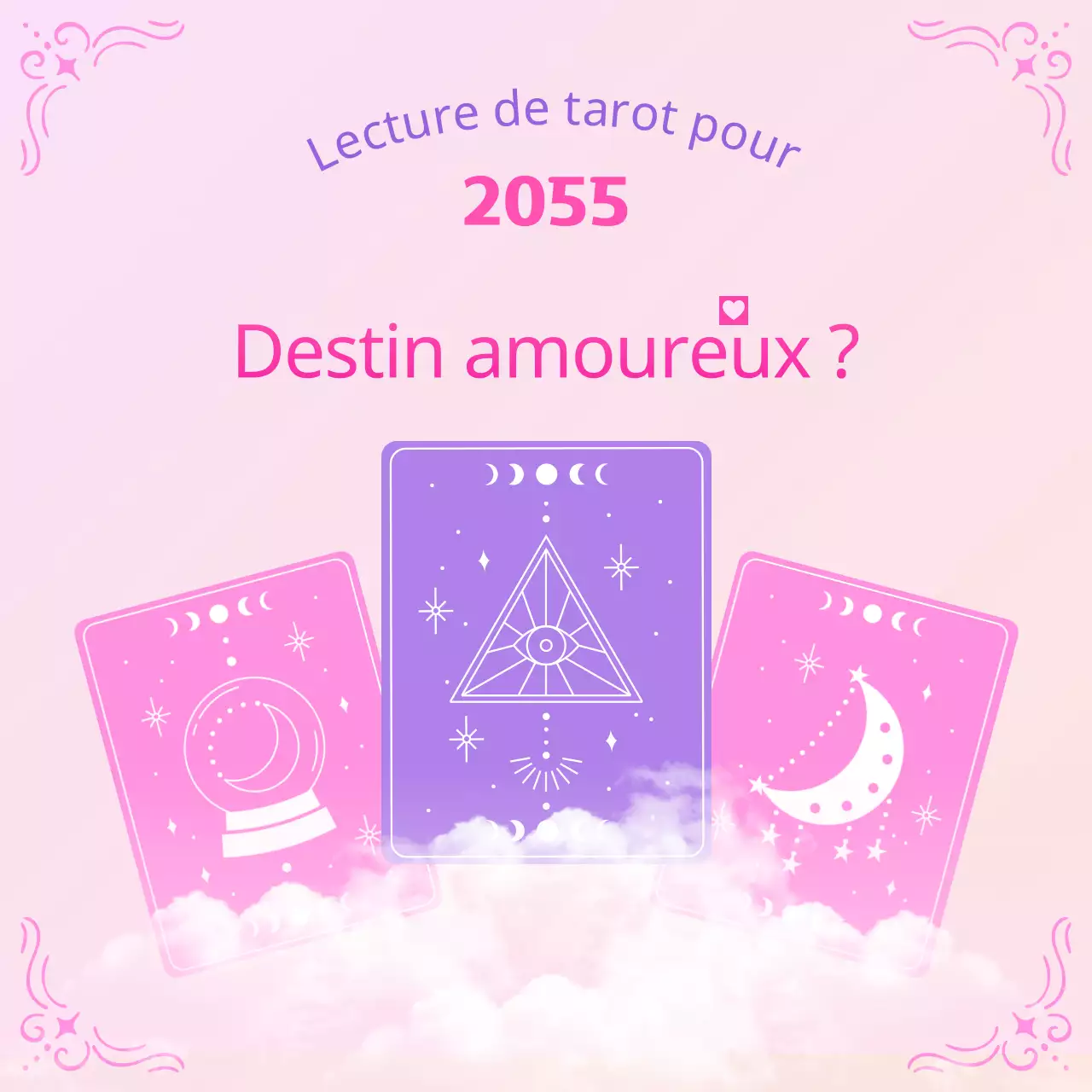 Apprendre à lire les cartes de tarot avec une touche de rêve rose