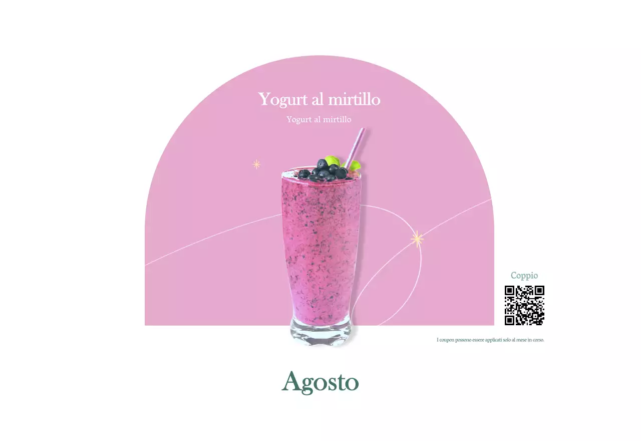 Calendario dei bar con i consigli per le bevande del mese