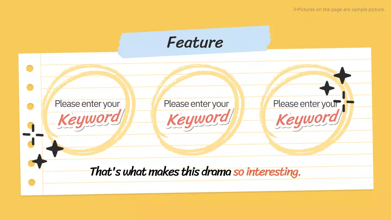 옐로우 플레이풀 드라마 발표 프리젠테이션