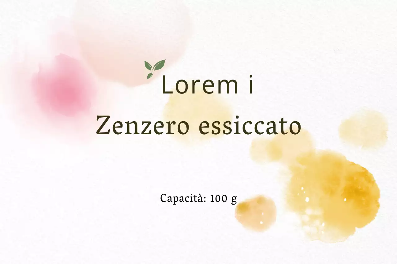 Zenzero essiccato