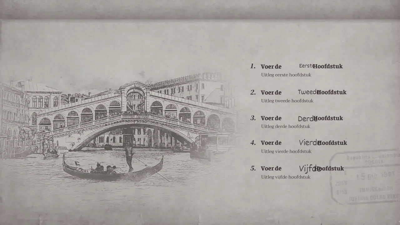 Verhalenboekpresentatie met bruin, vintage notitieboekconcept