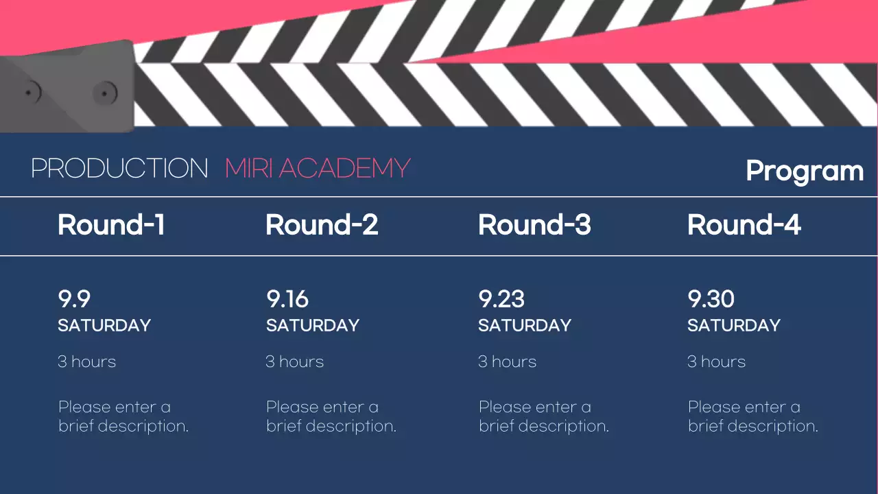 Red Modern Acting Promotion Presentation