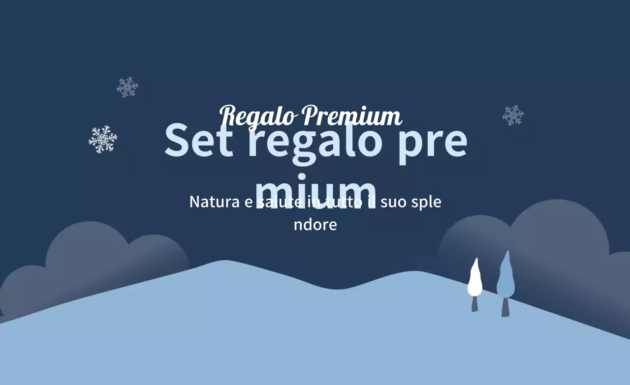 Etichetta regalo invernale con illustrazione blu