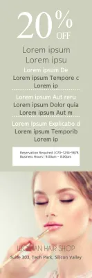 Banner de promoção de beleza elegante Sage